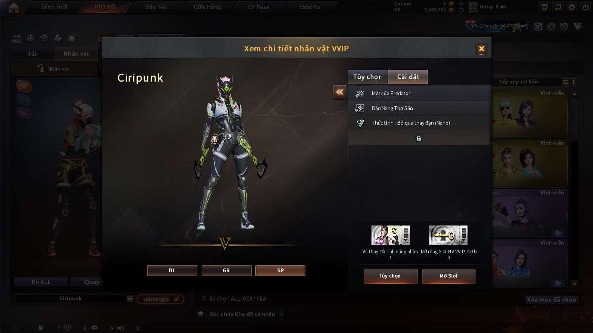 shop acc cf uy tin gia re